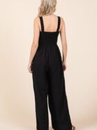Mittoshop Smocked Wide Strap Wide Leg Overalls - Image 2