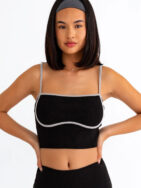 Le Lis Ribbed Crop Cami and High Waist Brushed Leggings Set