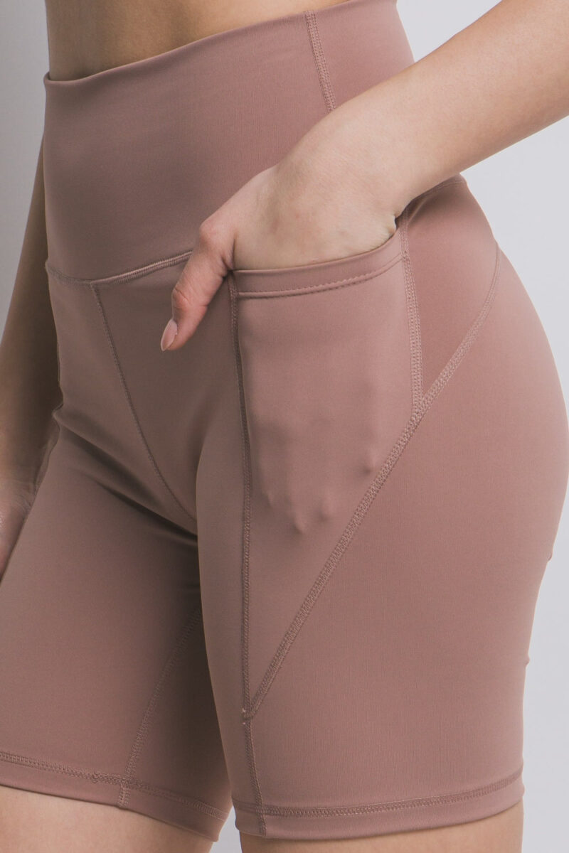 Love Tree High Waist Seam Detail Active Shorts - Image 2