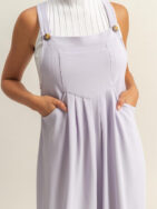 HYFVE Pleated Detail Front Pocket Wide Strap Overalls - Image 4
