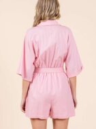 Mittoshop Tie Waist Half Sleeve Romper - Image 4
